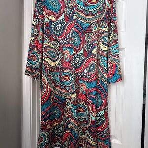 Colorful Paisley Women's Dress